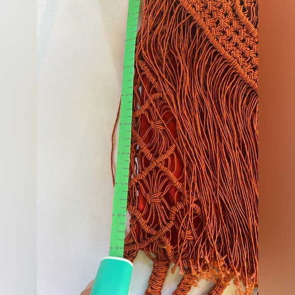 Fringe Crossbody Bag - Dark Red - Picture 11 of 13